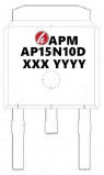 Custom Made Mosfet Power Transistor Low ON Resistance AP15N10D